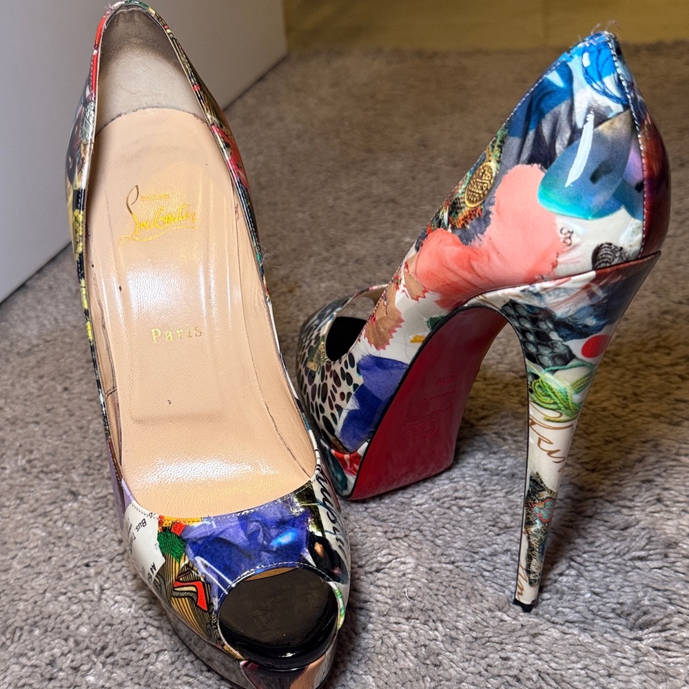Christian Louboutin Artistic Multicolor Heels